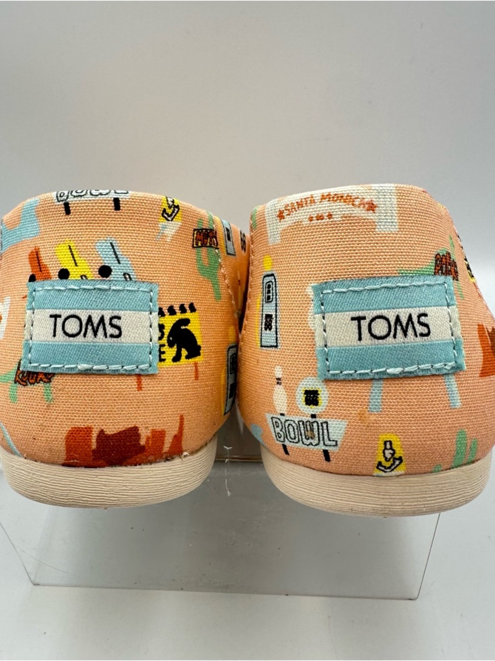 NEW Toms Route 66 Pink Slip on Printed Womens 6 Alpargata Ltwt Cloudbound Sole - Picture 4 of 12
